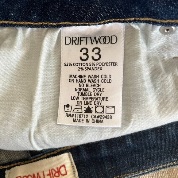 Driftwood Kelly Classic Boot Leg Aztec Stretch Western Jeans Sz 33 - Picture 8 of 8
